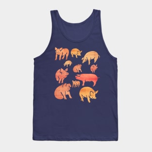 Fancy Rosegold Piggies Tank Top